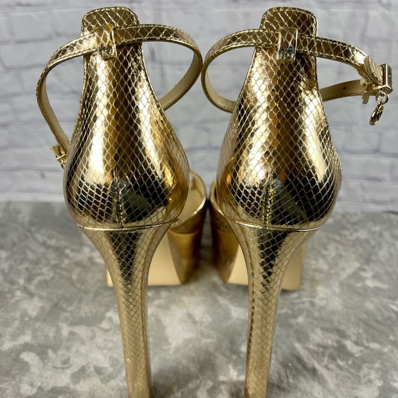 Brand New Micheal Kors Martina Ankle Strap Platform Size 9M - Picture 4 of 17